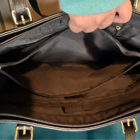 Elegant Black Laptop Tote - Picture 7 of 11